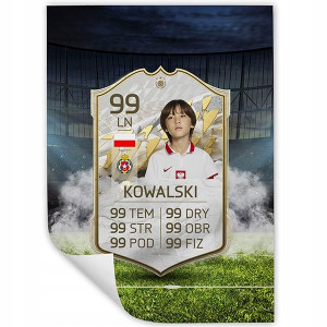 Plakat Fifa 22 Karta Zawodnika A3 Personalizowana