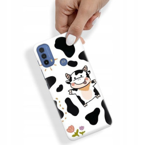 Etui do MOTOROLA E20s Obudowa KRÓWKA COW Top Wzory