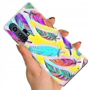 Etui do MOTOROLA EDGE PLUS Case BOHO Leaves Wzory