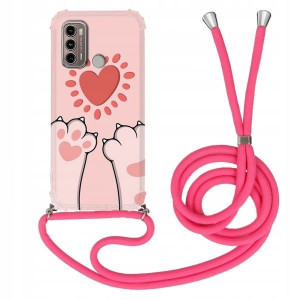 Etui Crossbody Róż do MOTOROLA G60 4G Mix Wzory