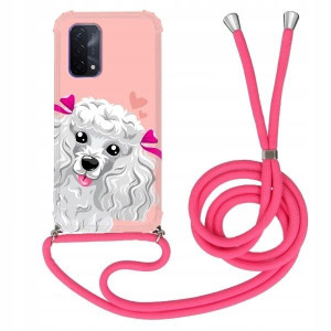 Etui Crossbody Róż do OPPO A54 5G Case Mix Wzory