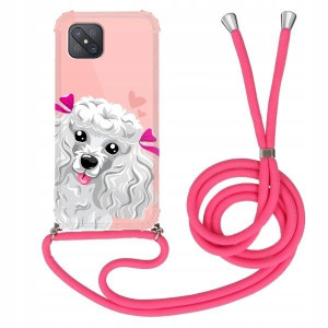 Etui Crossbody Róż do OPPO A92s Obudowa Mix Wzory