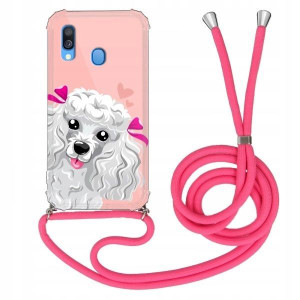 Etui Crossbody Róż do SAMSUNG A40 Case Mix Wzory