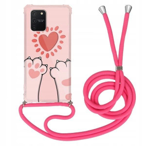 Etui Crossbody Róż do SAMSUNG A91 Case Mix Wzory