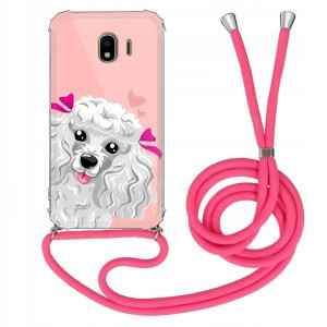 Etui Crossbody Róż do SAMSUNG J4 2018 Mix Wzory