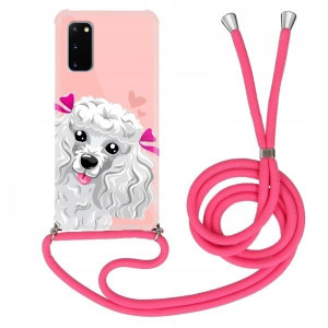 Etui Crossbody Róż do SAMSUNG S20 5G Słodkie Wzory