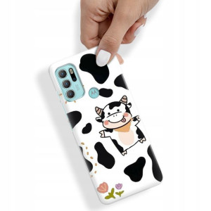 Etui do MOTOROLA G60s Obudowa KRÓWKA COW Top Wzory