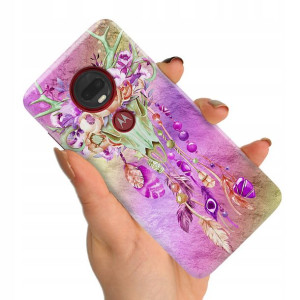 Etui do MOTOROLA G7 PLUS Case BOHO Leaves Wzory