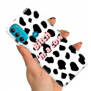 Etui do MOTOROLA G71 5G Case Krówka Moo Top Wzory
