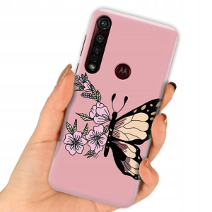 Etui do MOTOROLA G8 PLUS Case BOHO Leaves Wzory