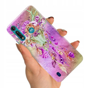 Etui do MOTOROLA G8 POWER LITE BOHO Leaves Wzory
