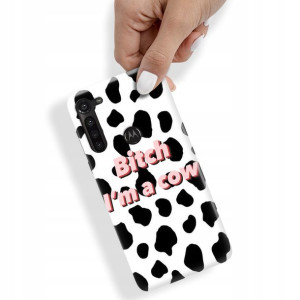 Etui do MOTOROLA G8 POWER Obudowa KRÓWKA COW Wzory
