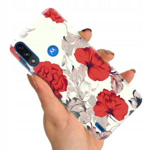 Etui do MOTOROLA MOTO E7 POWER Case Wzory + SZKŁO