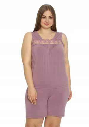 Piżama Damska Vienetta wiskoza +Size 4XL 56 krótki
