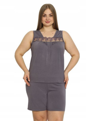 Piżama Damska Vienetta wiskoza +Size 5XL 58 krótki