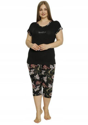 Piżama Damska Vienetta wiskoza +Size 2XL krótki