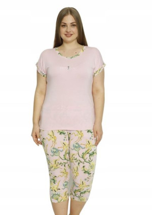 Piżama Damska Vienetta wiskoza +Size 5XL krótki