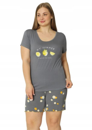 Piżama Damska Vienetta wiskoza +Size 4XL krótki