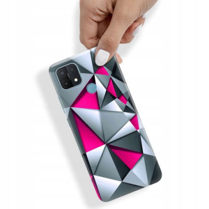 Etui do OPPO A15 Obudowa TOP Matrix Patterny Wzory