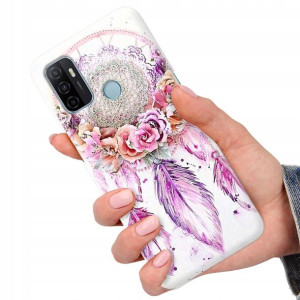 Etui do OPPO A53 Obudowa Case BOHO Leaves Wzory