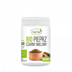 Pieprz Czarny BIO mielony 25g NatVita