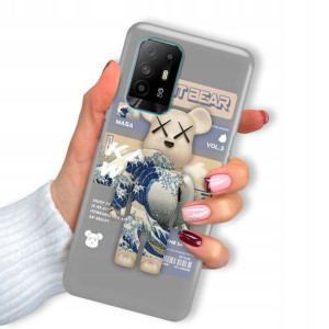 Etui do OPPO RENO 5Z Case Top Miś Bearbrick Wzory