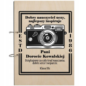 ALBUM BOHO Personalizowany Prezent dla NAUCZYCIELA