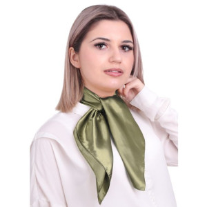 Apaszka damska jednokolorowa khaki