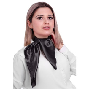 Apaszka damska jednokolorowa czarna