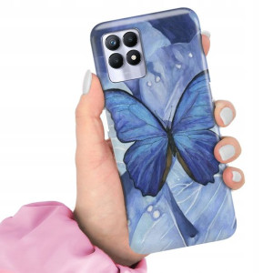 Etui do REALME 8i Case MOTYLE Butterfly Top Wzory