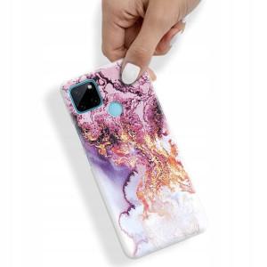 Etui do REALME C21Y Obudowa Case Pink Rose Wzory