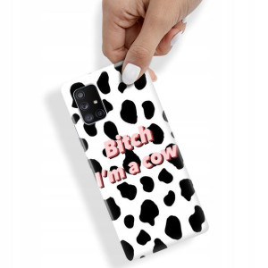 Etui do SAMSUNG A71 5G Obudowa KRÓWKA COW Wzory