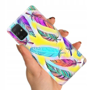 Etui do SAMSUNG A71 Obudowa Case BOHO Leaves Wzory
