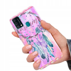 Etui do SAMSUNG F41 Obudowa Case BOHO Leaves Wzory