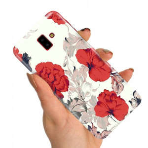 Etui do SAMSUNG J6 PLUS 2018 Obudowa Wzory + SZKŁO