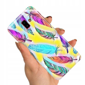 Etui do SAMSUNG J6 PLUS 2018 Top BOHO Leaves Wzory