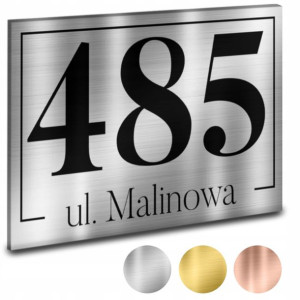 TABLICZKA Adresowa DiBOND NUMER DOMU Wiele Wzorów