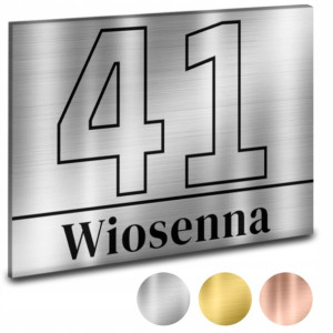 TABLICZKA Adresowa DiBOND NUMER DOMU Wiele Wzorów