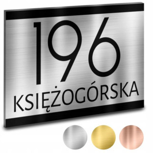 TABLICZKA Adresowa DiBOND NUMER DOMU Wiele Wzorów