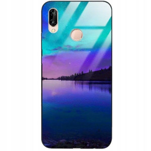 ETUI GLASS +SZKŁO Do HUAWEI P20 LITE Obudowa Wzory