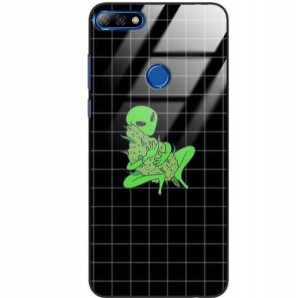 Etui Glass do HUAWEI Y7 PRIME 2018 Mocne Wzory