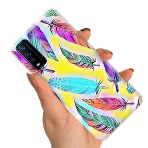 Etui do VIVO Y21s Obudowa Case BOHO Leaves Wzory