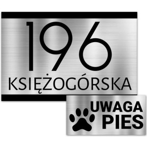 TABLICZKA Adresowa DiBOND NUMER DOMU + GRATIS