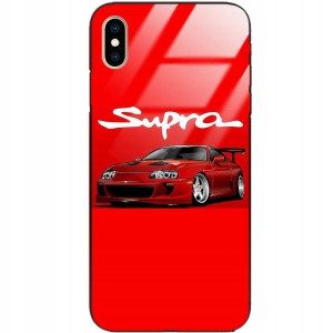 Etui Glass Do IPHONE XS MAX Motoryzacyjne Wzory