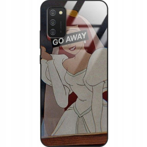 Etui Glass DO SAMSUNG A02S Hard Księżniczki Wzory