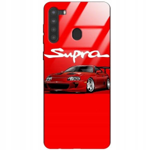 Etui Glass Do SAMSUNG A21 Motoryzacyjne Top Wzory