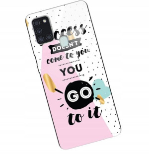 Etui Glass DO SAMSUNG A21S Case Modne Wzory