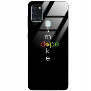 Etui Glass do SAMSUNG A21S Obudowa Mocne Wzory
