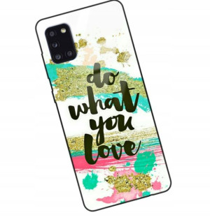 Etui Glass DO SAMSUNG A31 Case Modne Wzory