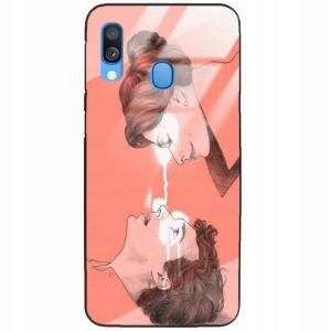 ETUI GLASS DO SAMSUNG A40 Case Filmy Seriale Wzory